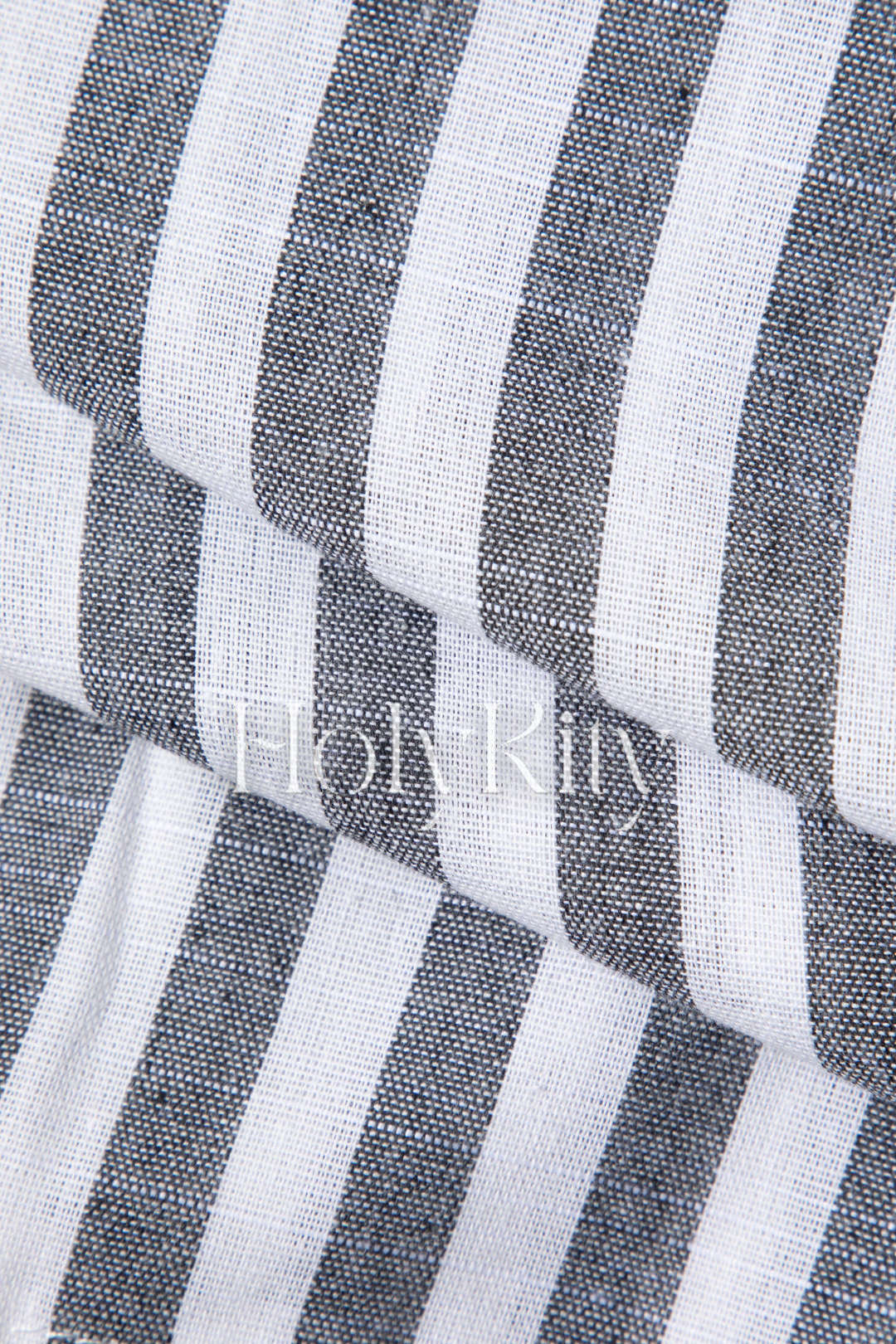 Linen-Blend Stripe Bow Front Romper