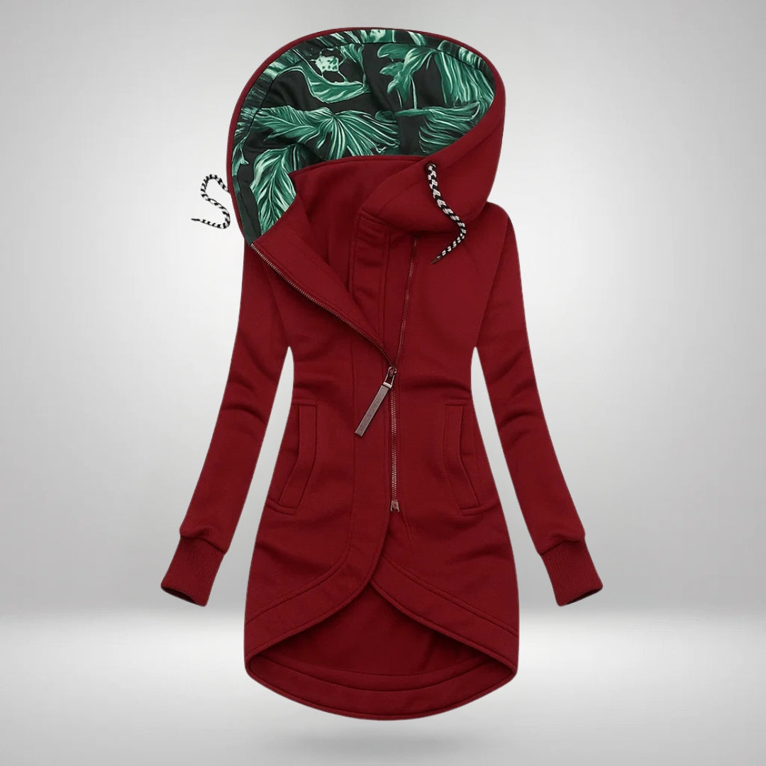 Elara™ | Long Hooded Quilted Coat