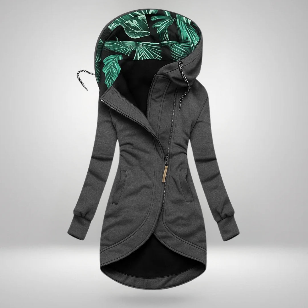 Elara™ | Long Hooded Quilted Coat