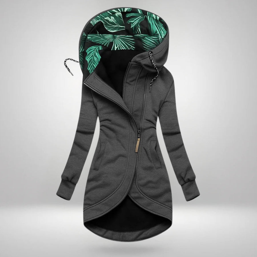Elara™ | Long Hooded Quilted Coat
