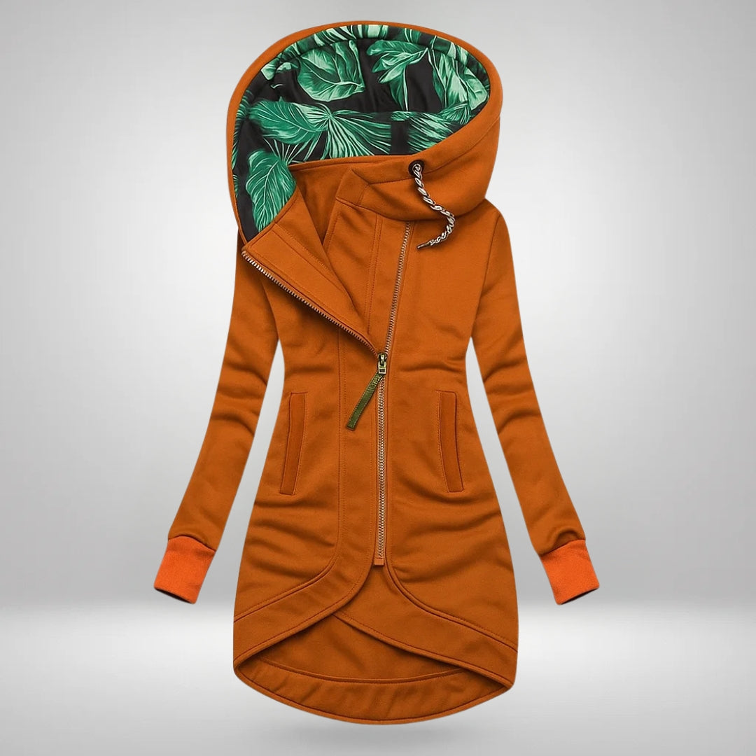 Elara™ | Long Hooded Quilted Coat