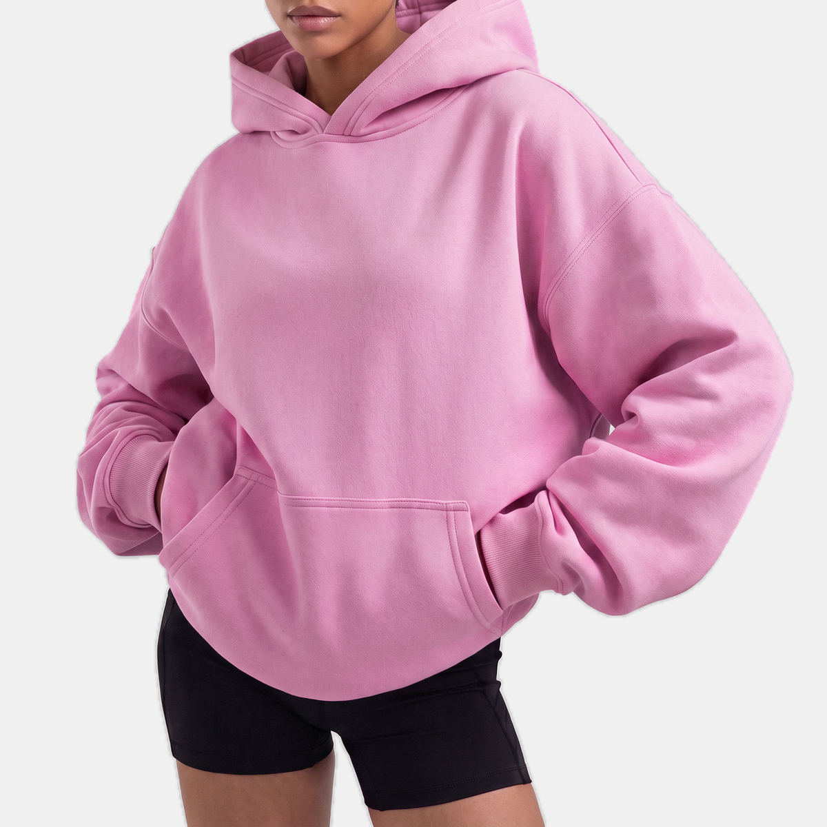 Women's Oversized Hoodie Fleece Pullover with Kangaroo Pocket