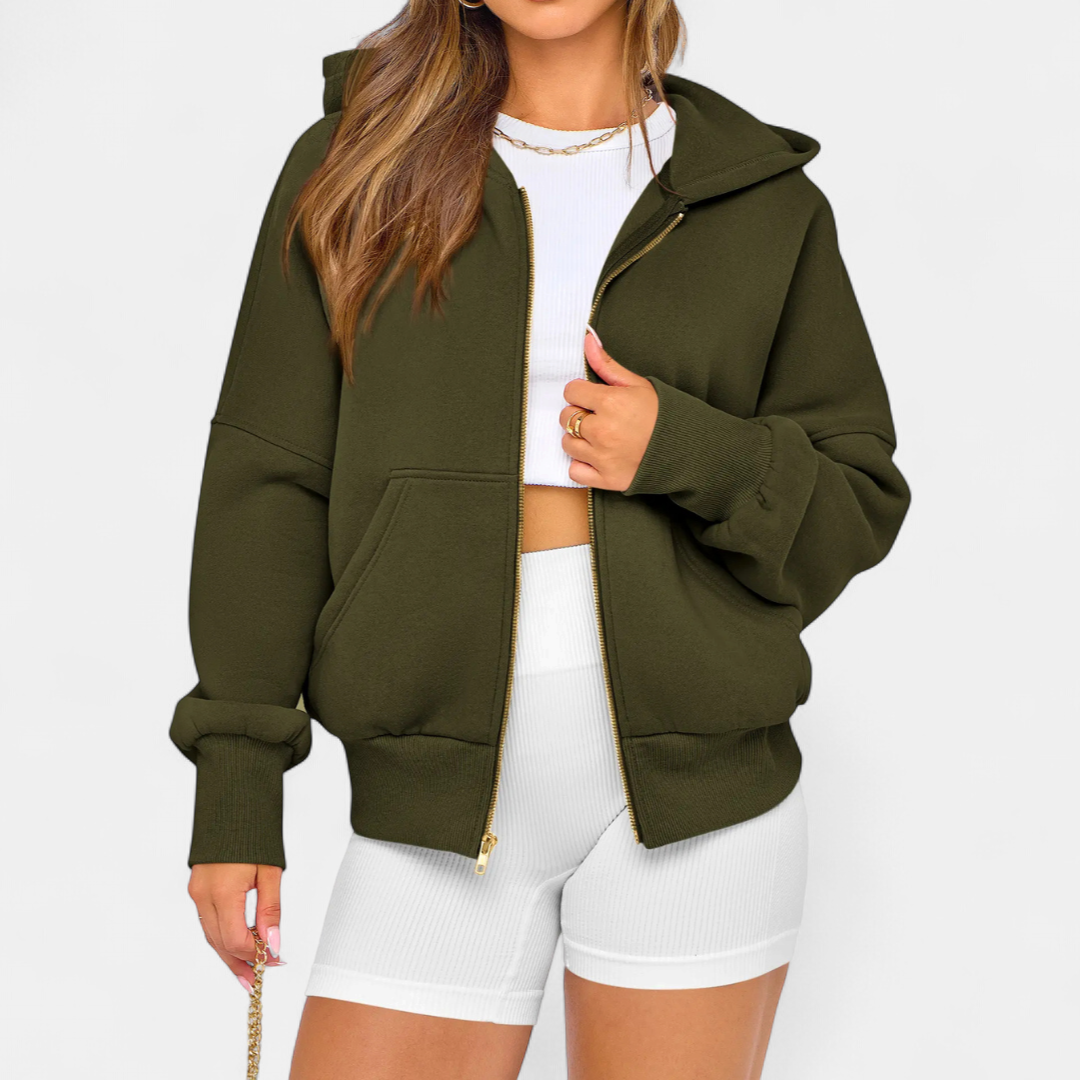 BRECKEN™ – Cozy Zip-Up Fleece Hoodie