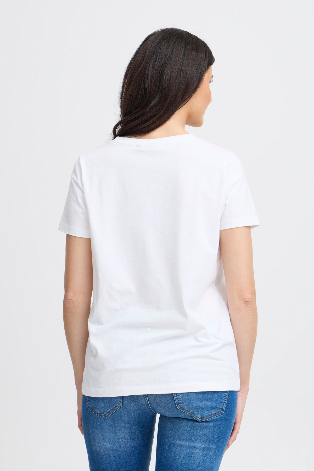 Essential Cotton Stretch Crew Neck T-Shirt
