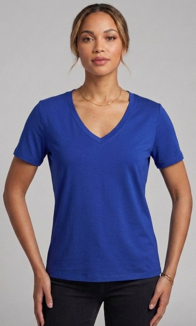 Bamboo Blend V-Neck Tee