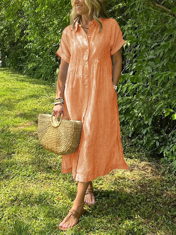 Ishka | Striped Shirt Dress