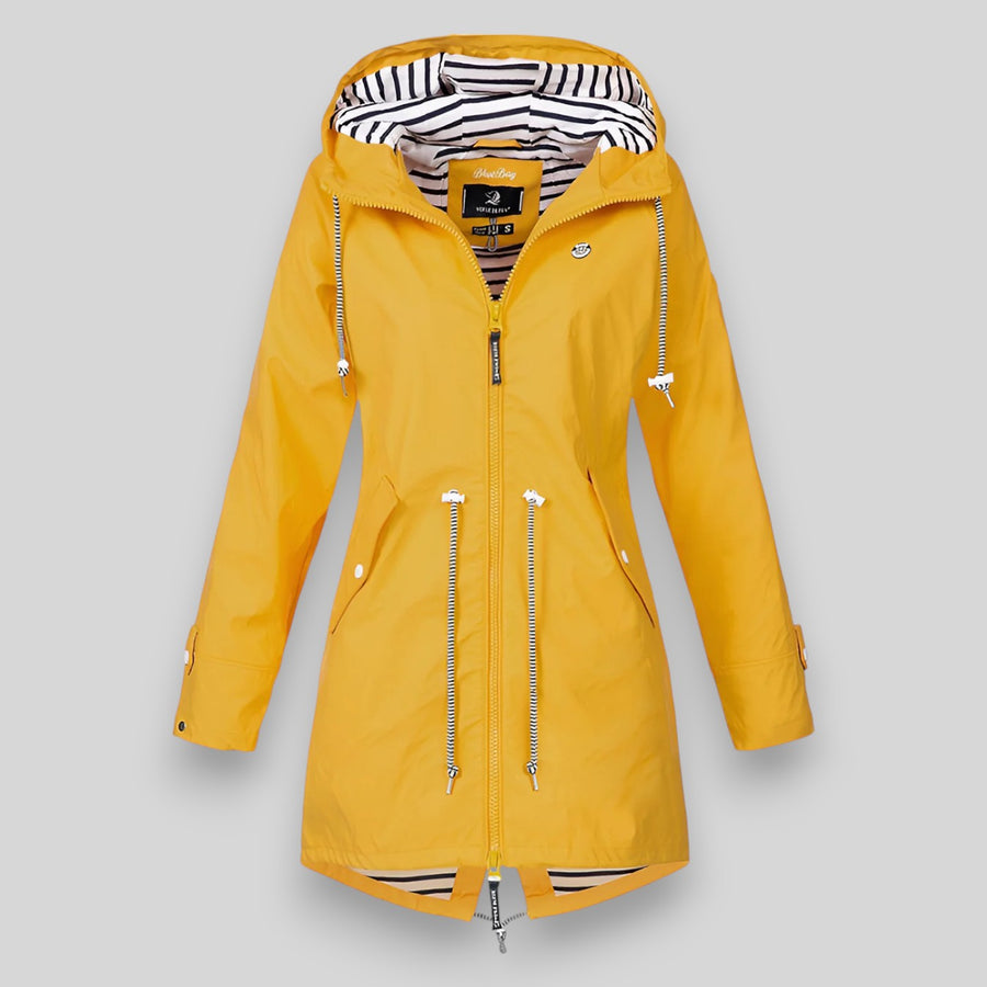 Vada | Hooded Drawstring Rain Jacket