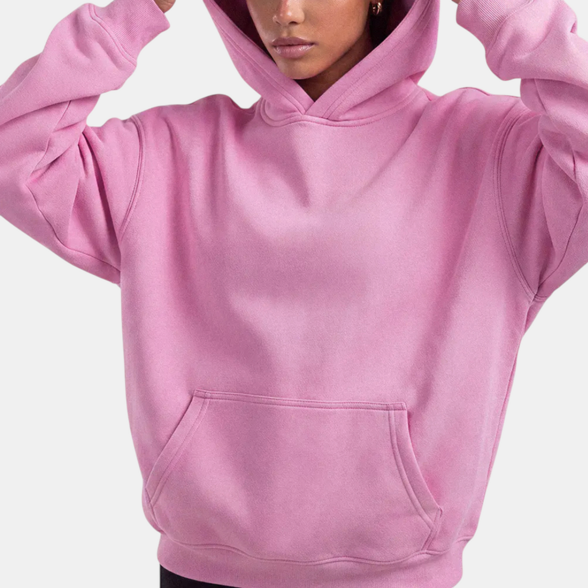 Women's Oversized Hoodie Fleece Pullover with Kangaroo Pocket