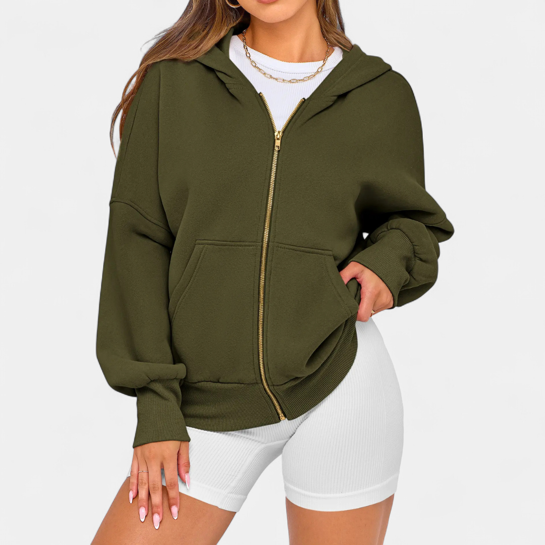 BRECKEN™ – Cozy Zip-Up Fleece Hoodie