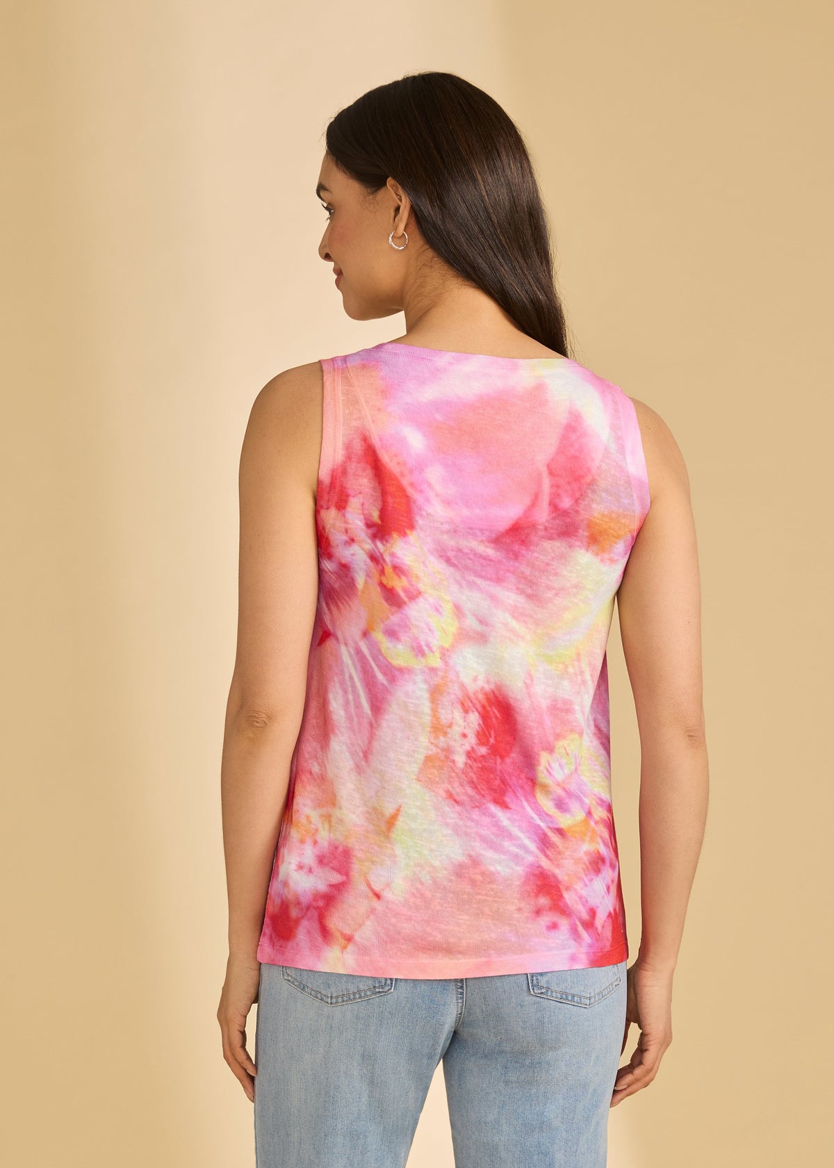 Abstract Print Sleeveless Tank