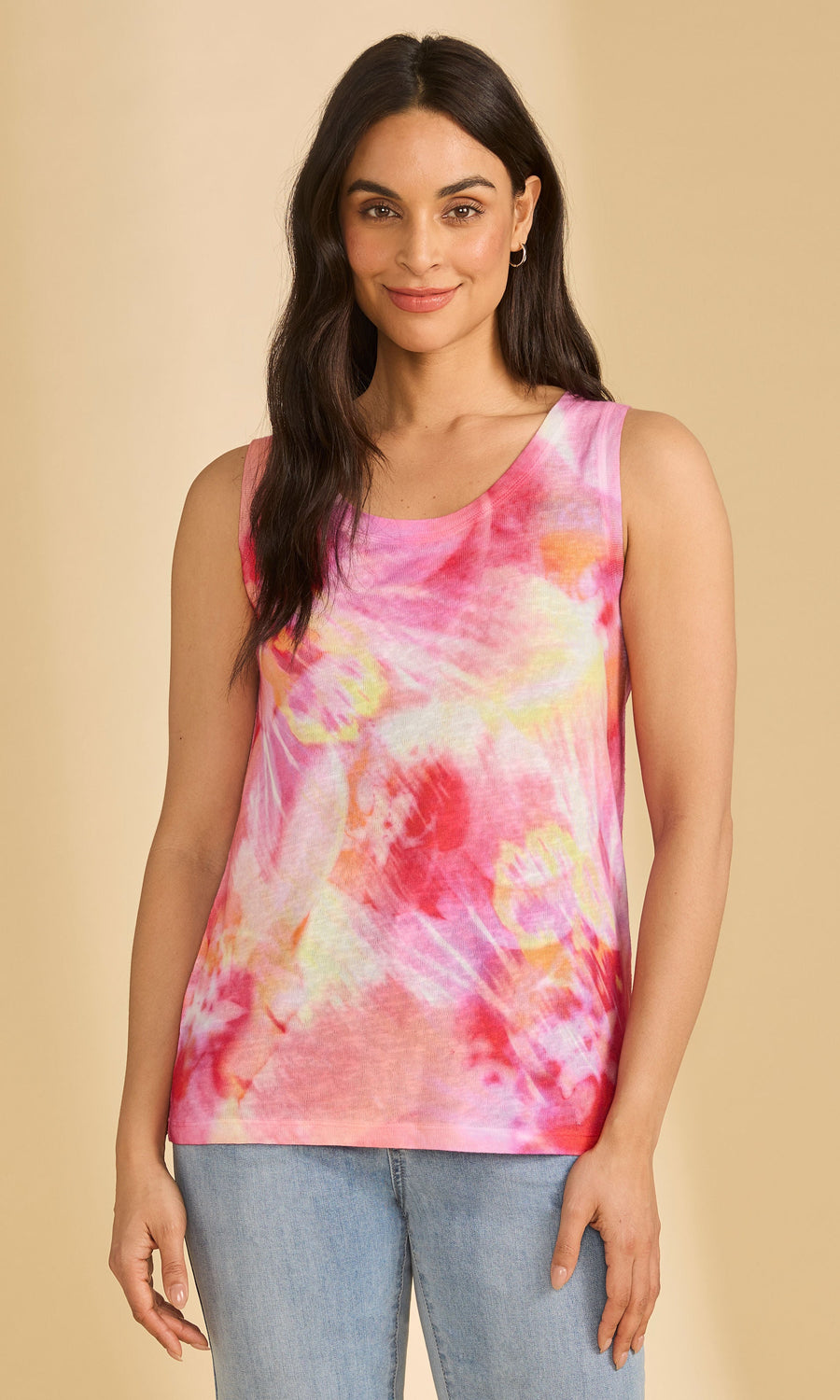 Abstract Print Sleeveless Tank