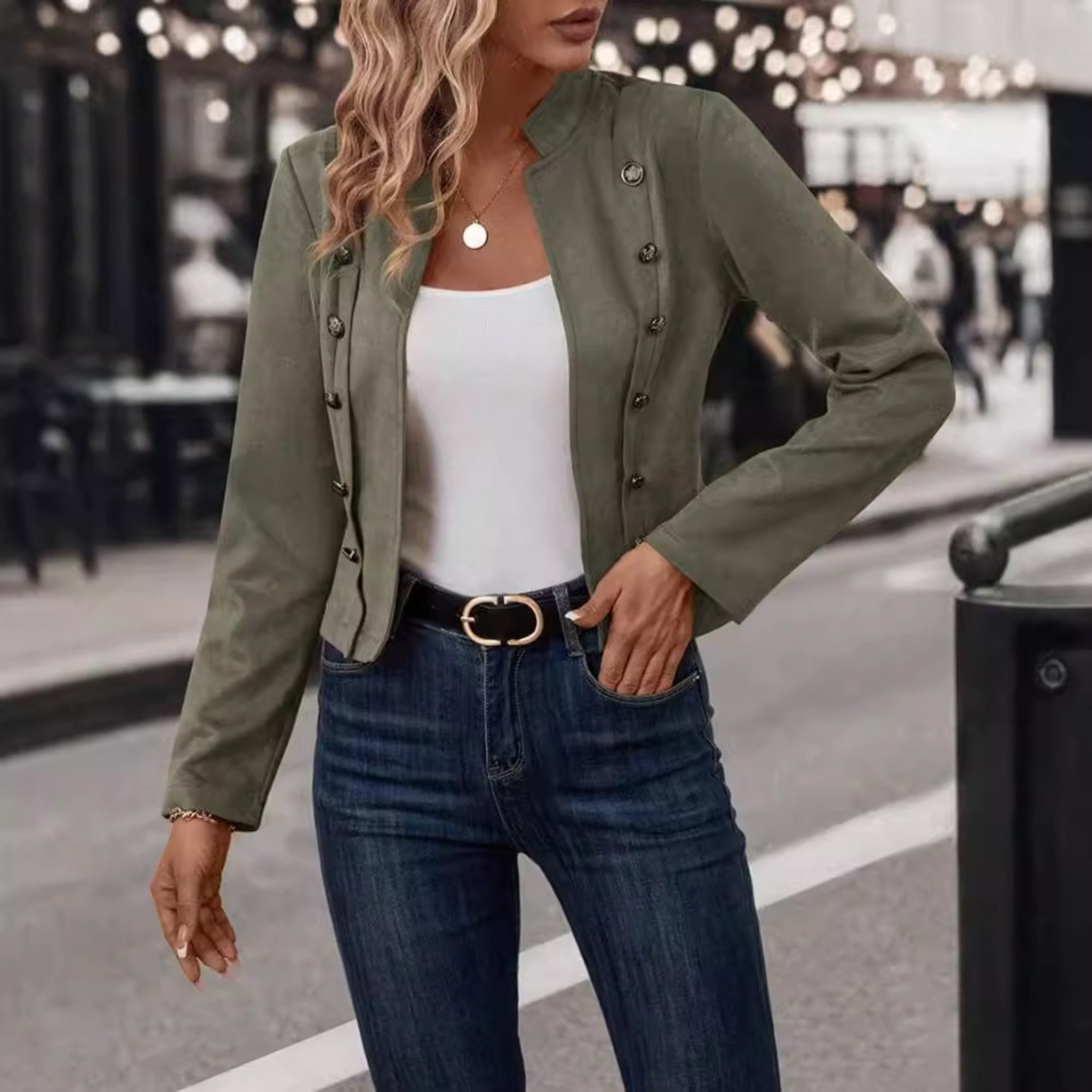 TASMIN™ - Vintage Slim Fit  Long Sleeve Jacket