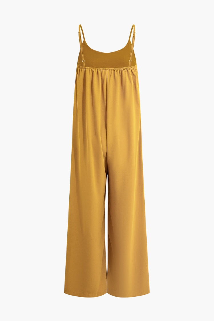 V-neck Spaghetti Strap Jumpsuit