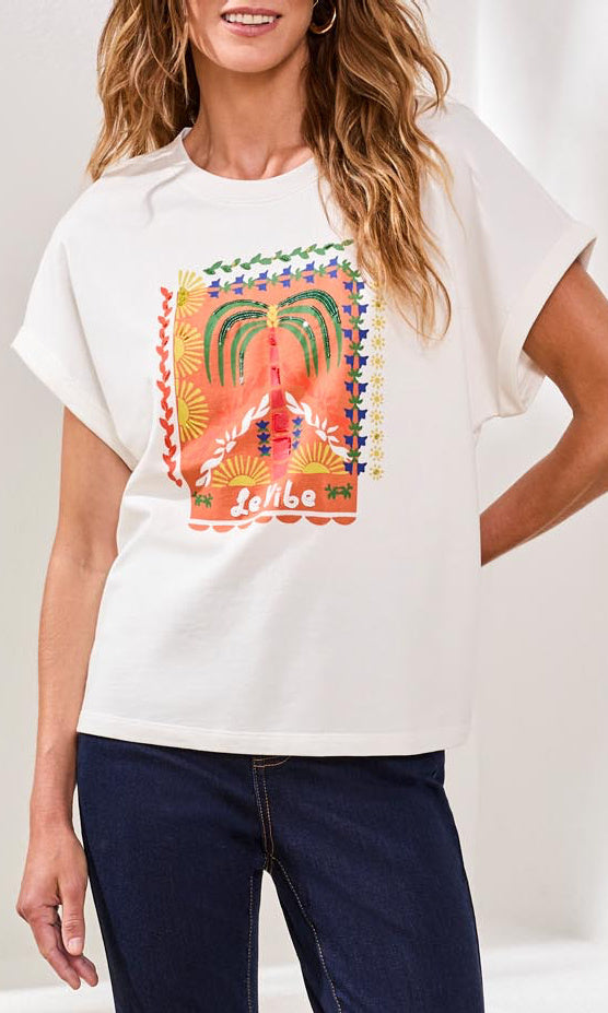 Graphic Print Relaxed Fit Short Sleeve Tee