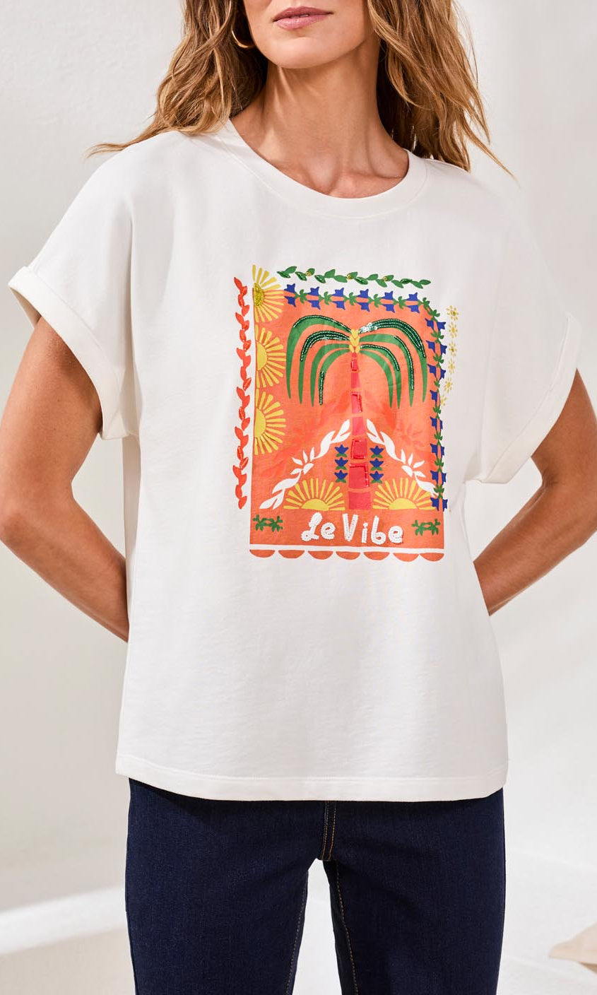 Graphic Print Relaxed Fit Short Sleeve Tee