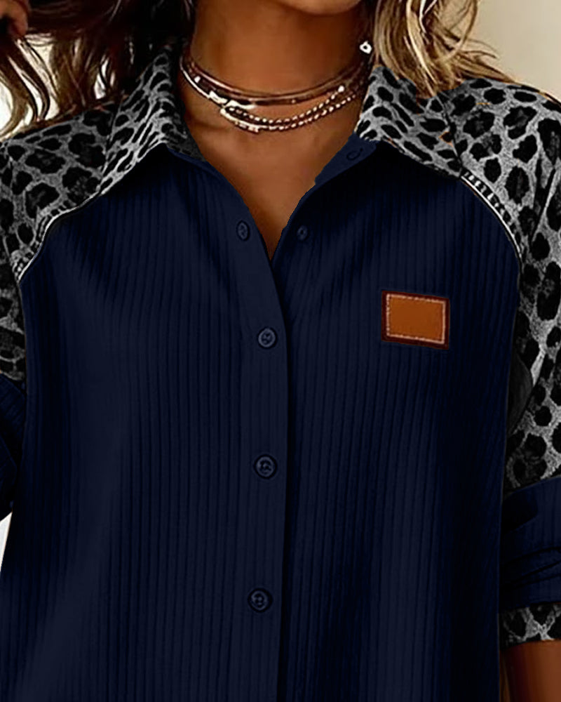 Marissa | Bold Leopard Print Button-Down Shirt