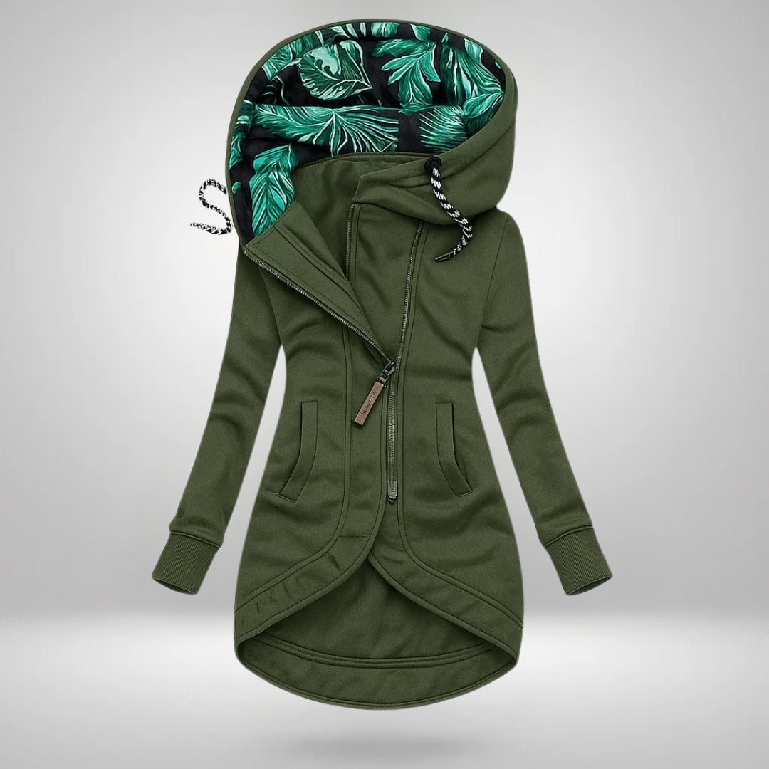 Elara™ | Long Hooded Quilted Coat