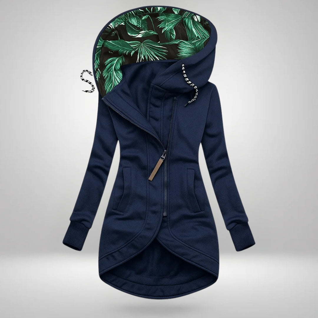 Elara™ | Long Hooded Quilted Coat
