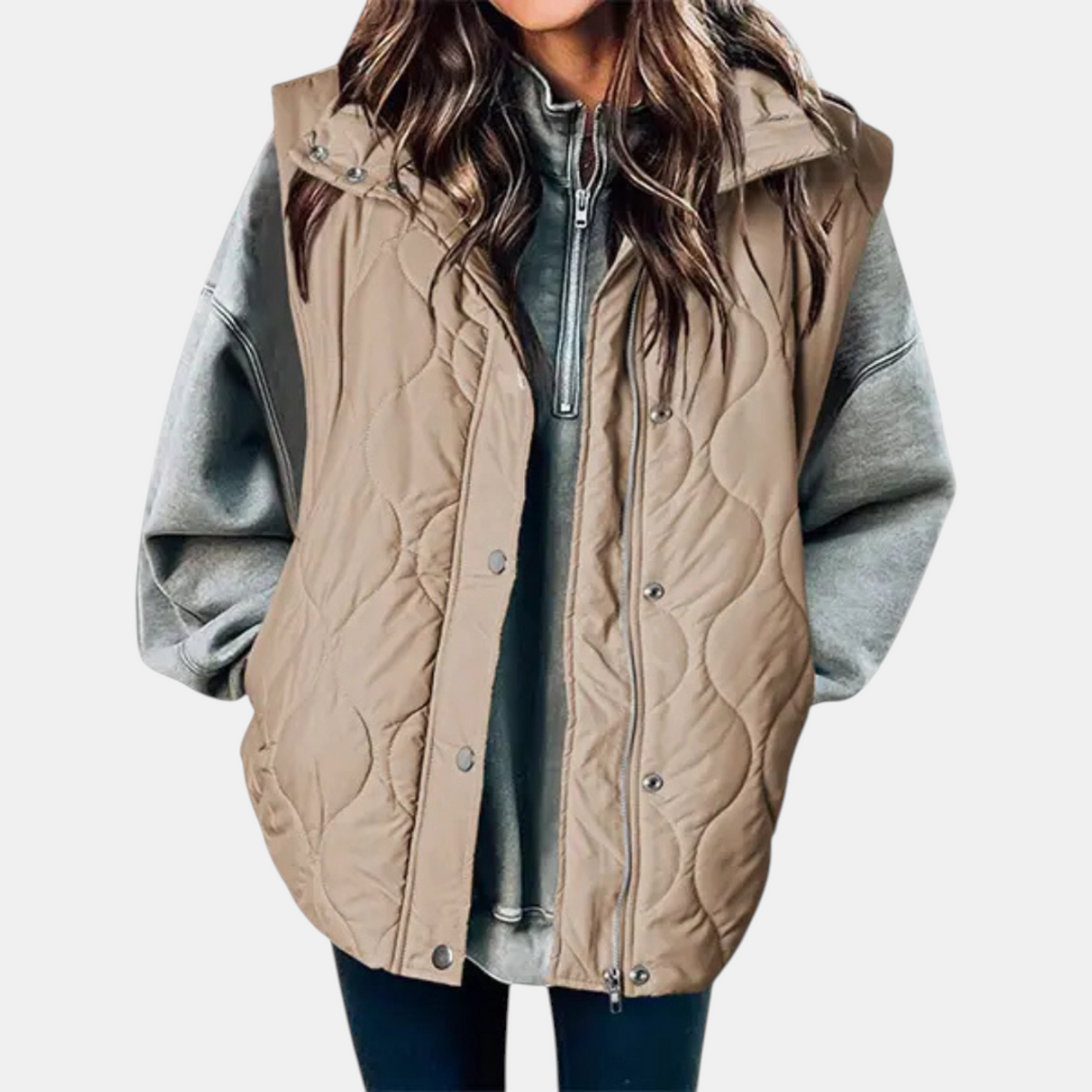 Hooded Quilted Puffer Vest