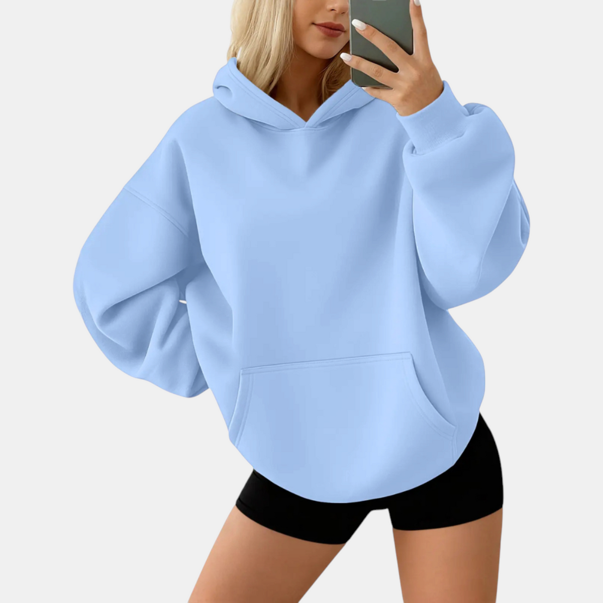 Women's Oversized Hoodie Fleece Pullover with Kangaroo Pocket