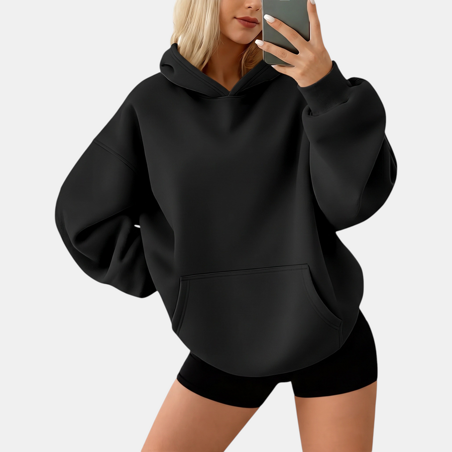 Women's Oversized Hoodie Fleece Pullover with Kangaroo Pocket