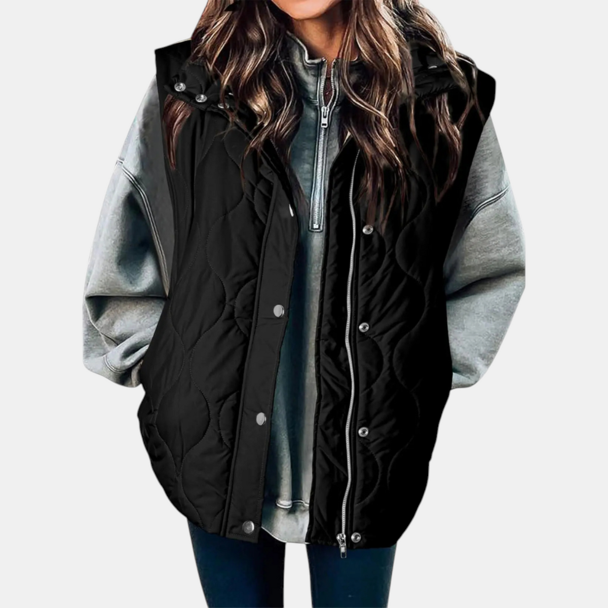 Hooded Quilted Puffer Vest