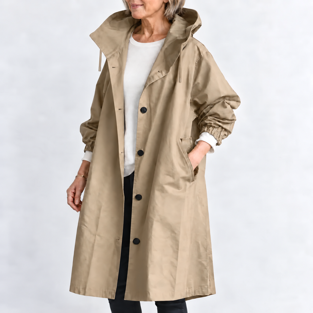 Kathryn | Hooded Longline Coat