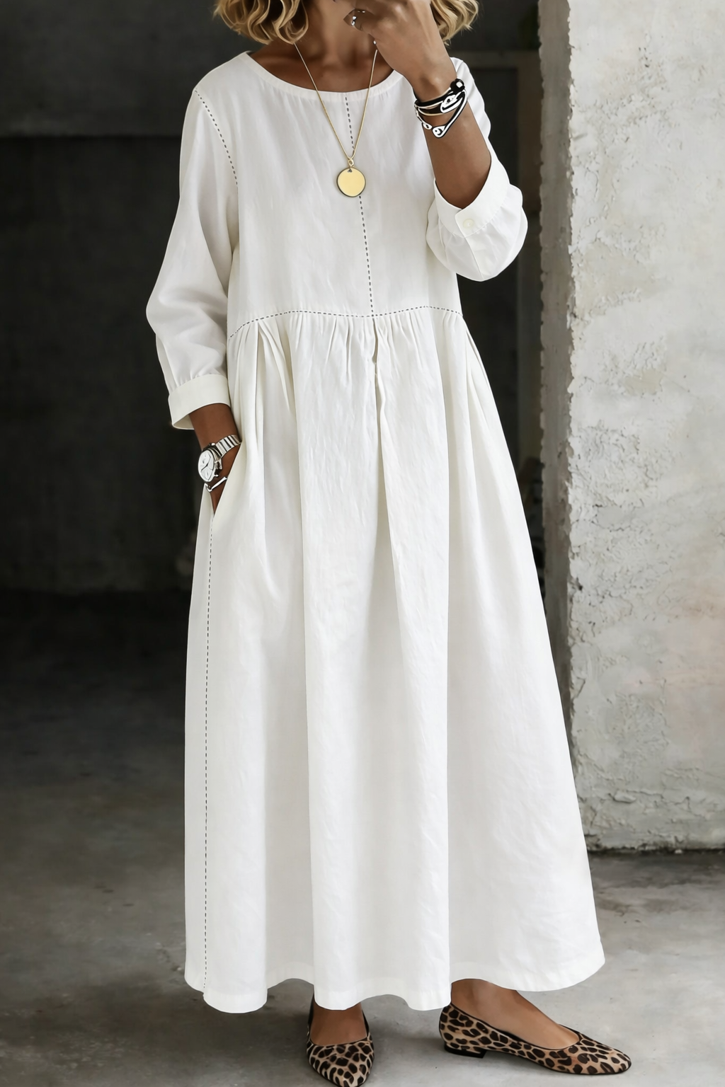 Zephyrelle | Relaxed Denim Maxi Dress