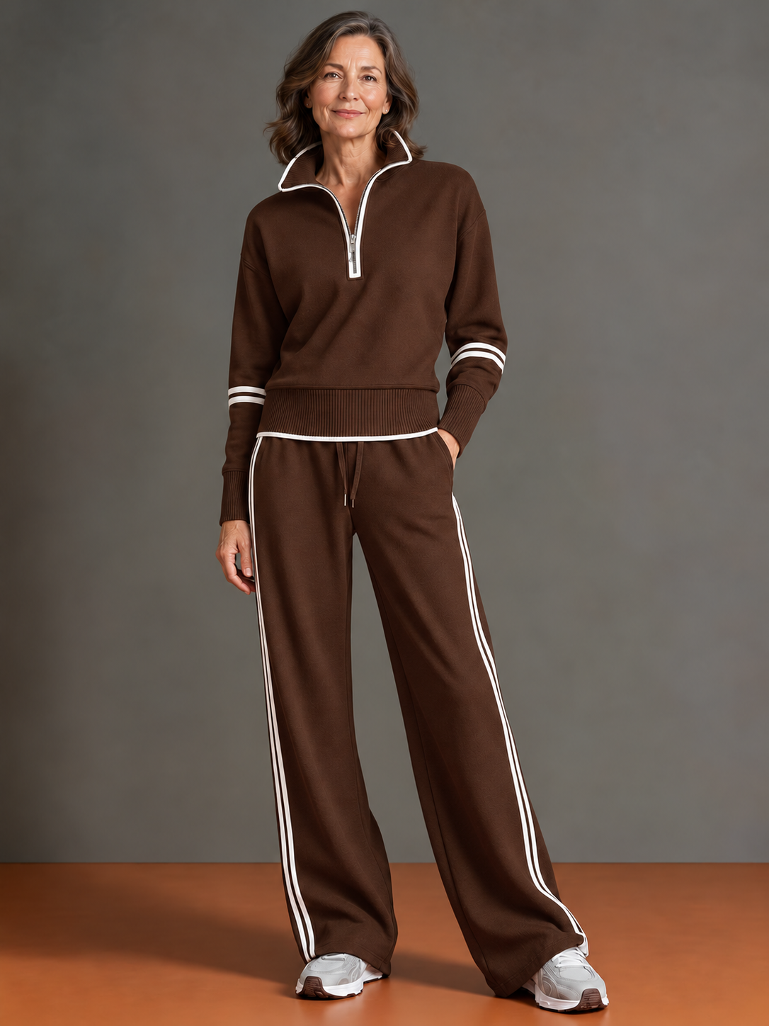 Charlotte | Relaxed Quarter-Zip Two-Piece Set