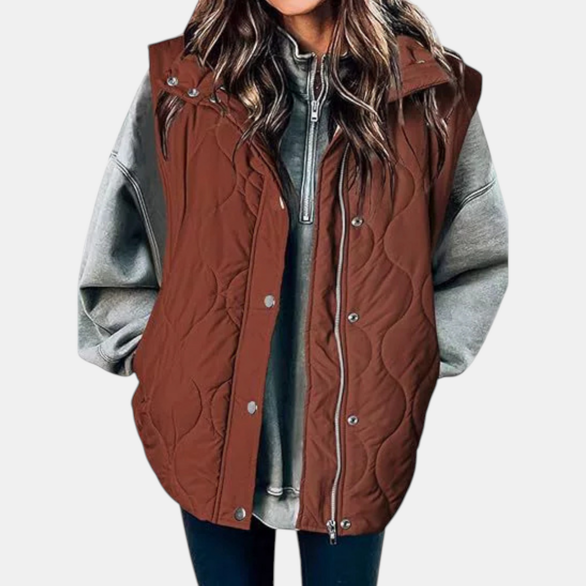 Hooded Quilted Puffer Vest