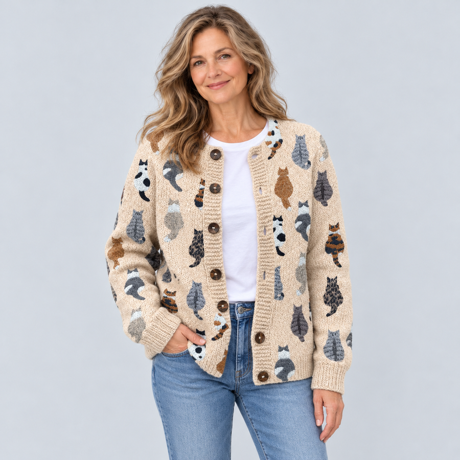 Sophie | Artistic Cat Cardigan