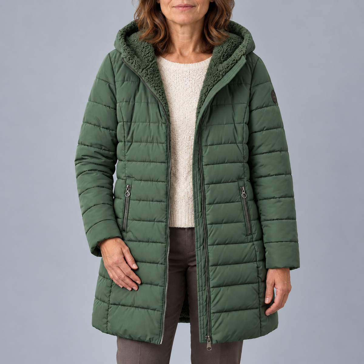 Anna Quilted A-Line Winter Coat