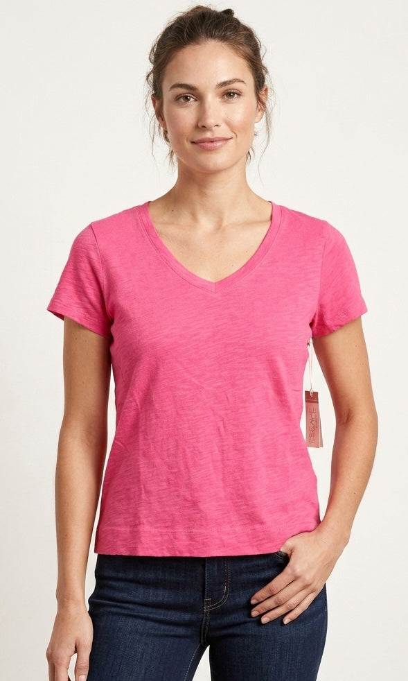 Essential Cotton V-Neck Tee