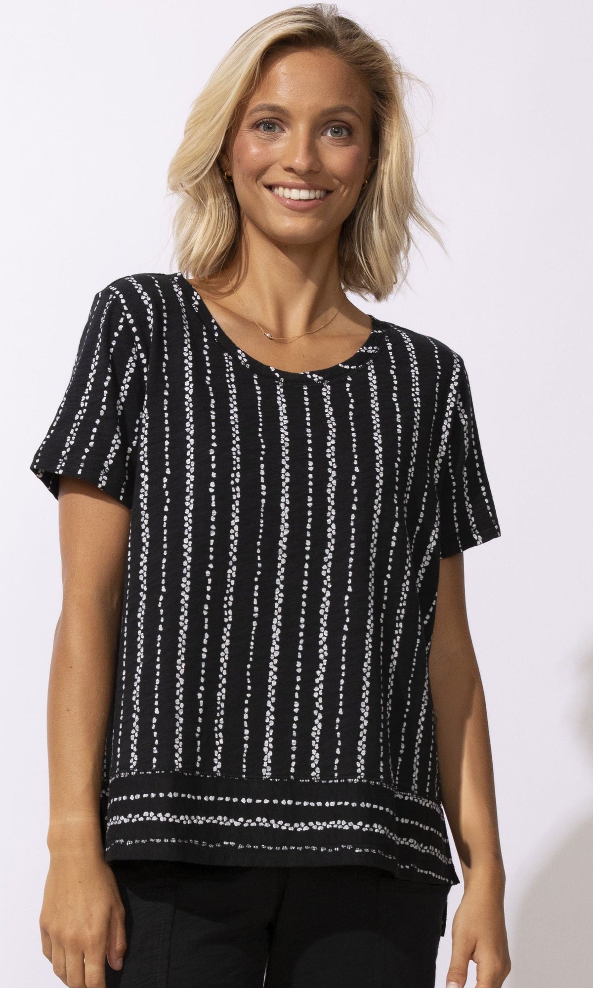 Printed Cotton Boxy Tee