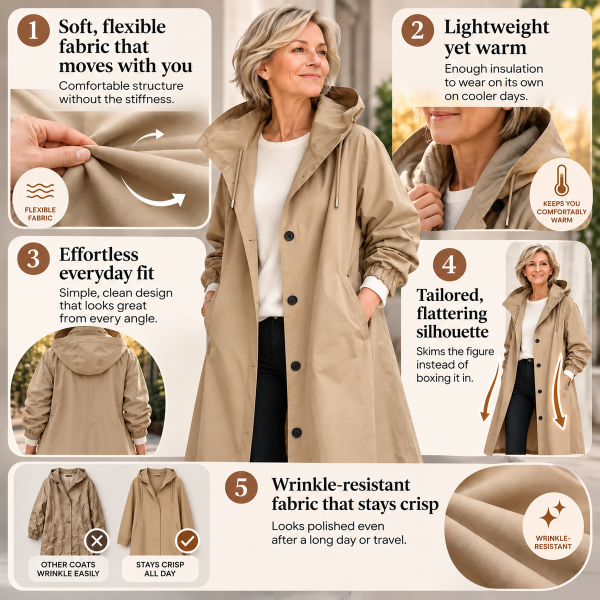 Kathryn | Hooded Longline Coat