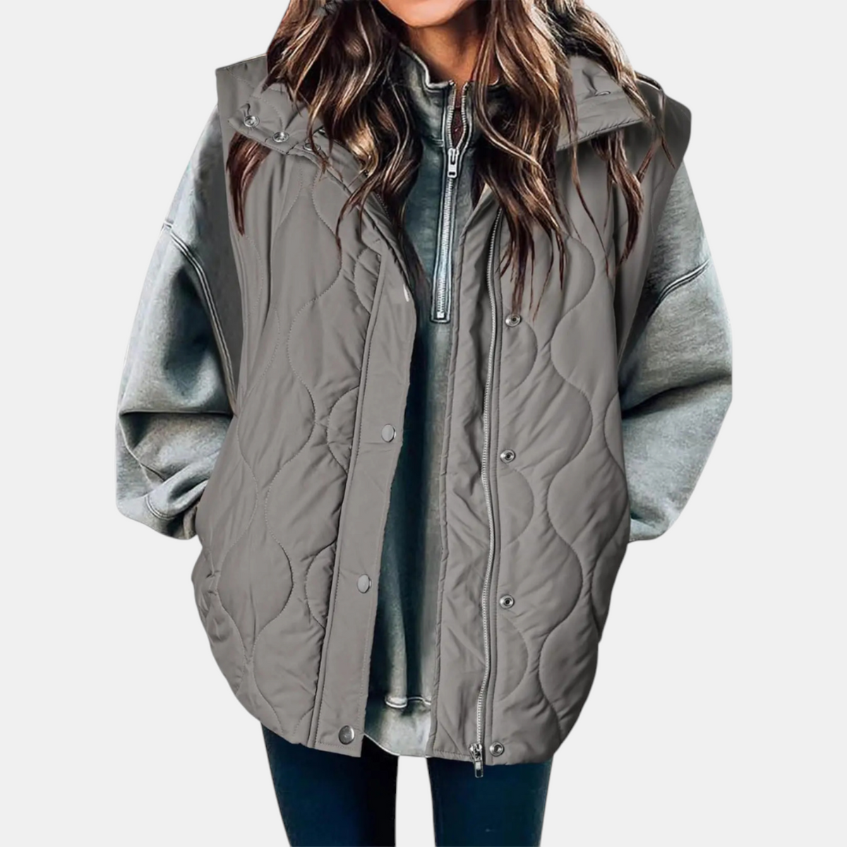 Hooded Quilted Puffer Vest