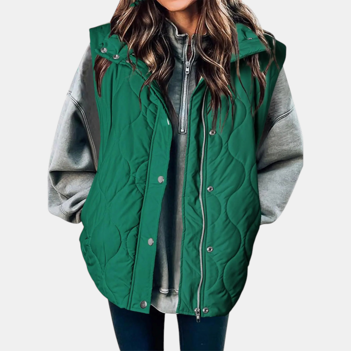 Hooded Quilted Puffer Vest