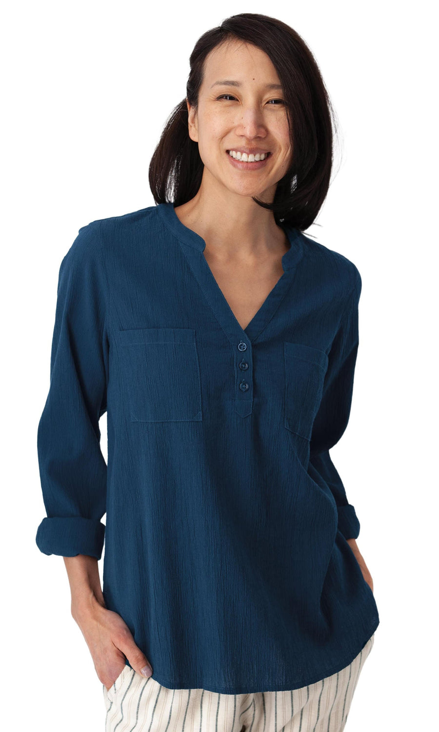 Organic Cotton Textured Blouse
