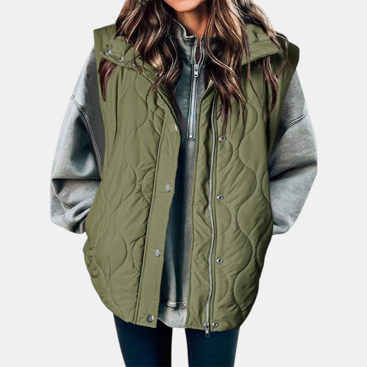 Hooded Quilted Puffer Vest