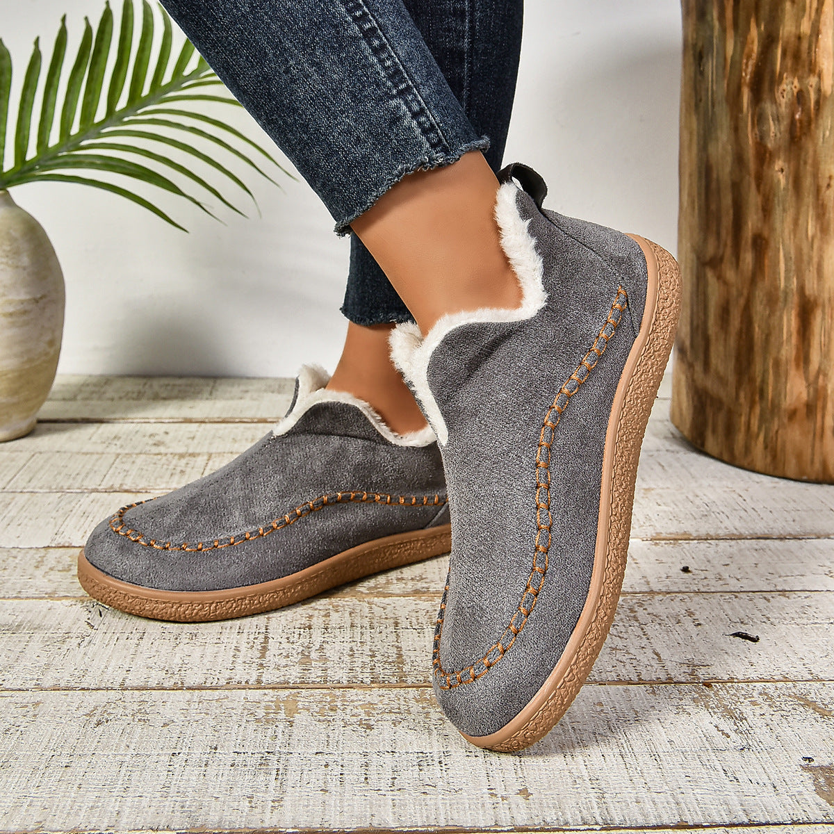 Leslie | Cosy Lined Slip-On Ankle Boots