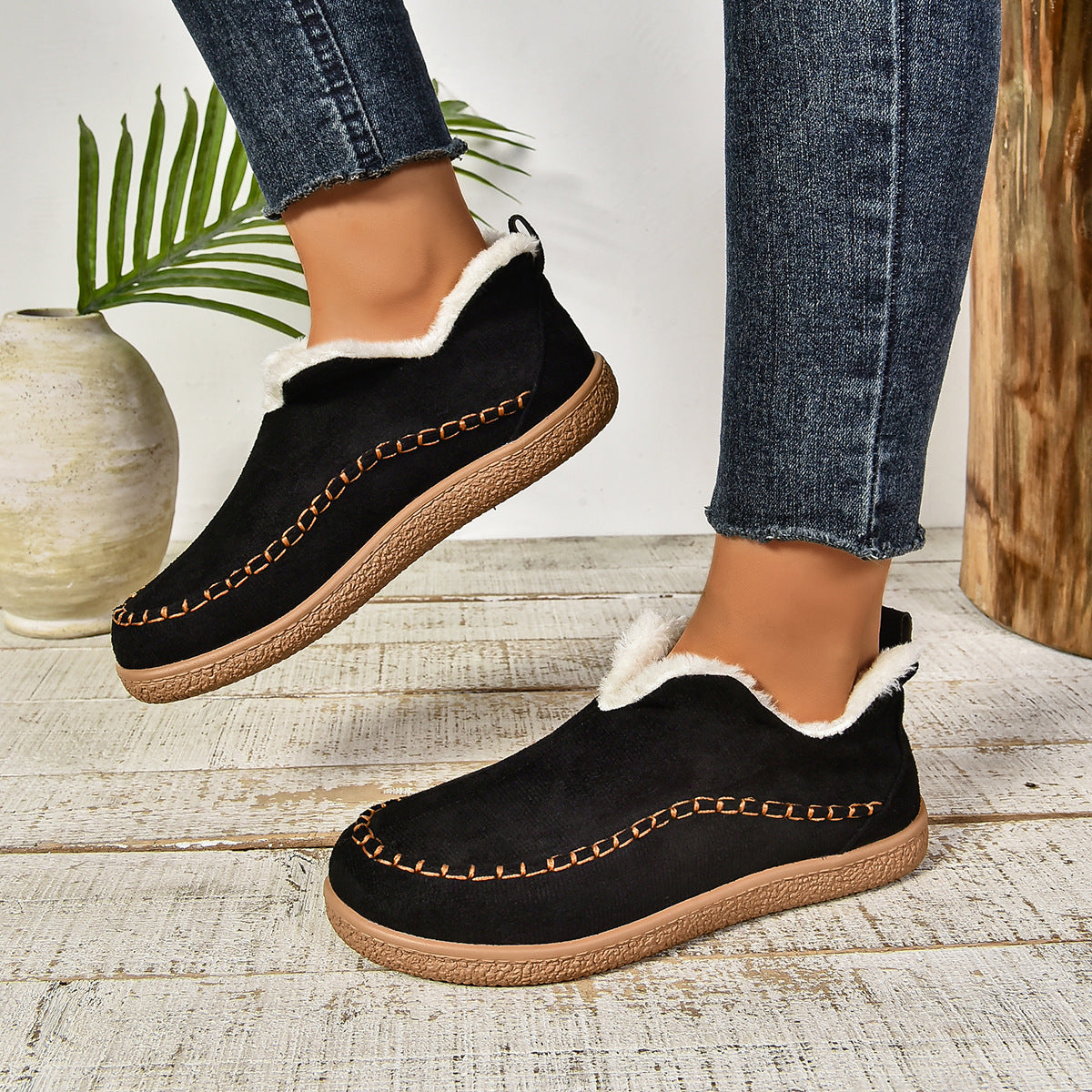 Leslie | Cosy Lined Slip-On Ankle Boots