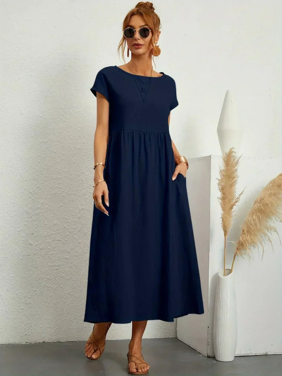 Gabrielle | Elegant Flowing Midi Dress