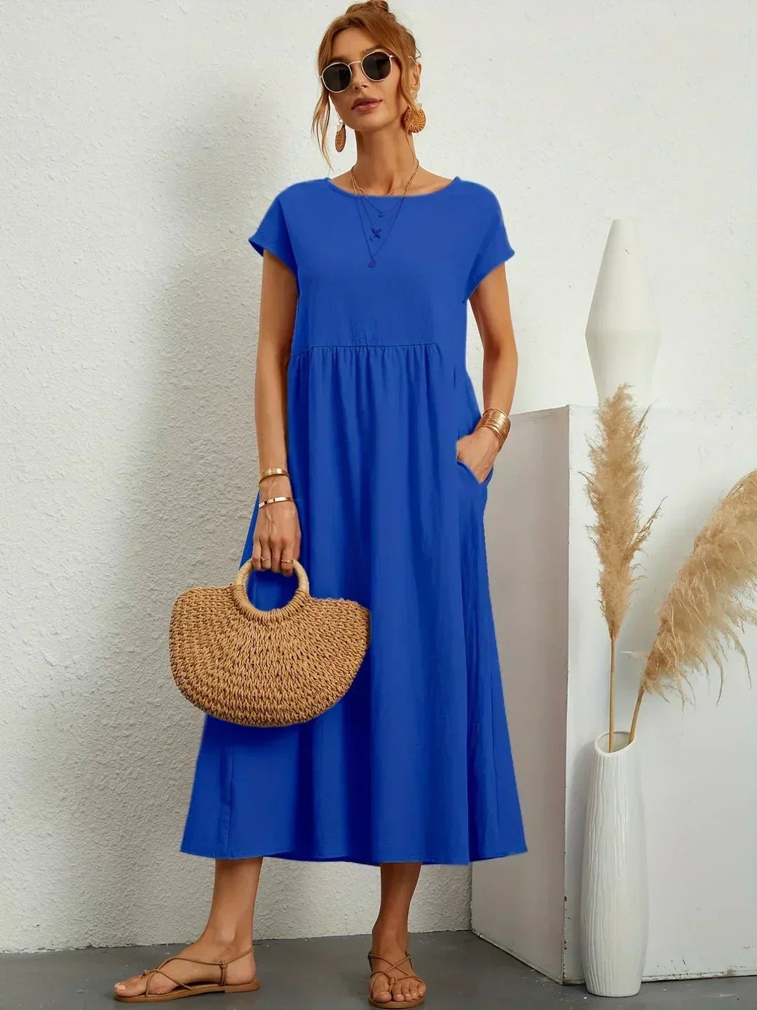 Gabrielle | Elegant Flowing Midi Dress