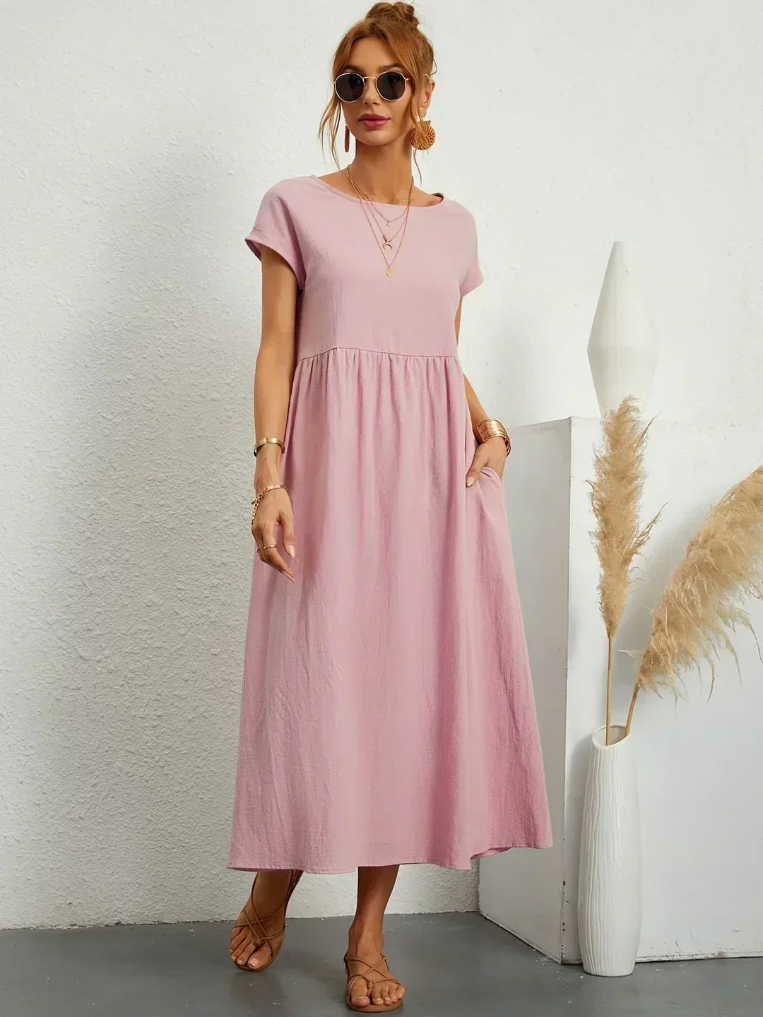 Gabrielle | Elegant Flowing Midi Dress