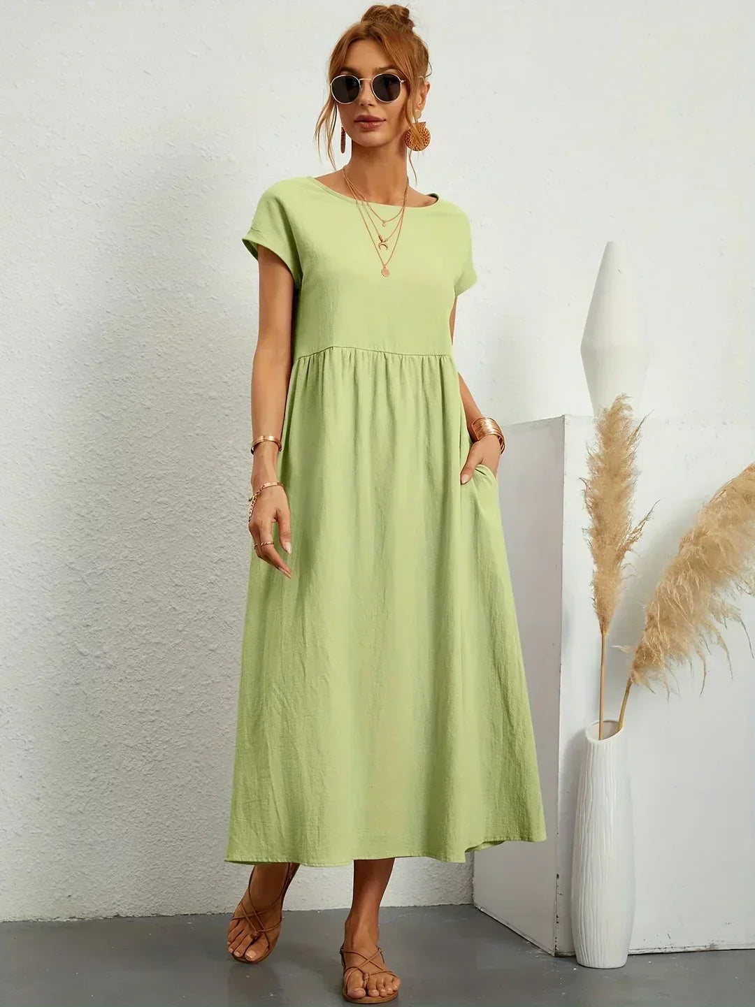 Gabrielle | Elegant Flowing Midi Dress