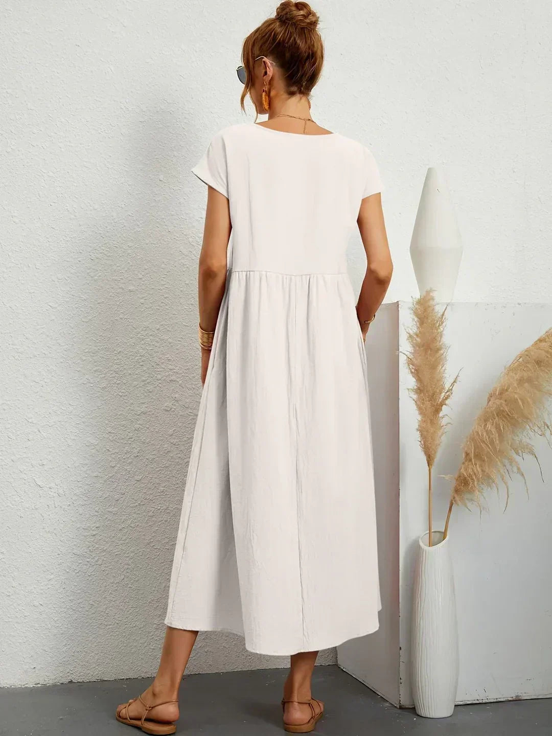 Gabrielle | Elegant Flowing Midi Dress