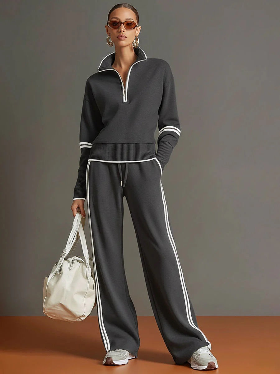 Charlotte | Relaxed Quarter-Zip Two-Piece Set