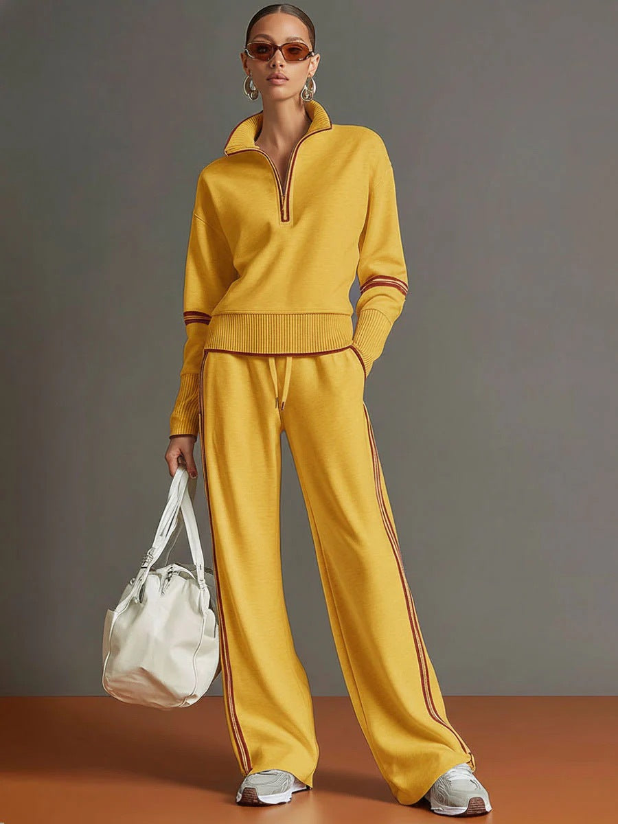 Charlotte | Relaxed Quarter-Zip Two-Piece Set