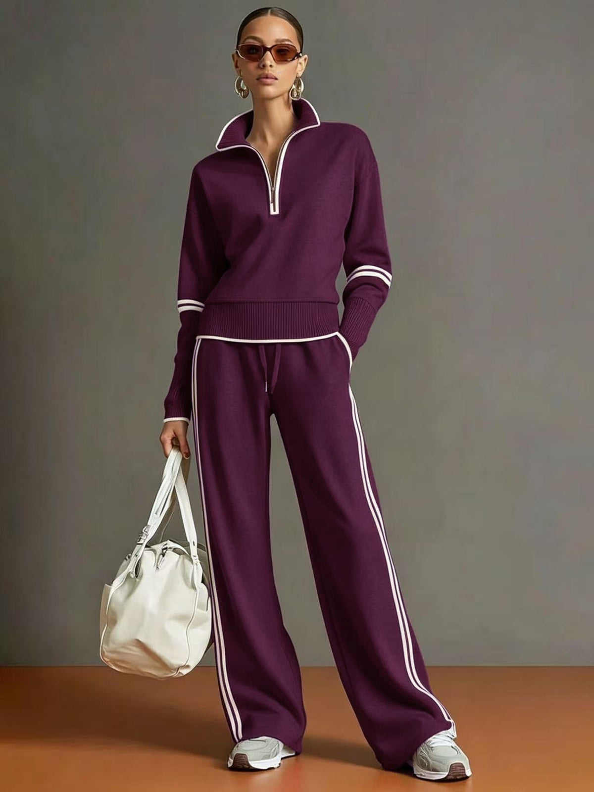 Charlotte | Relaxed Quarter-Zip Two-Piece Set