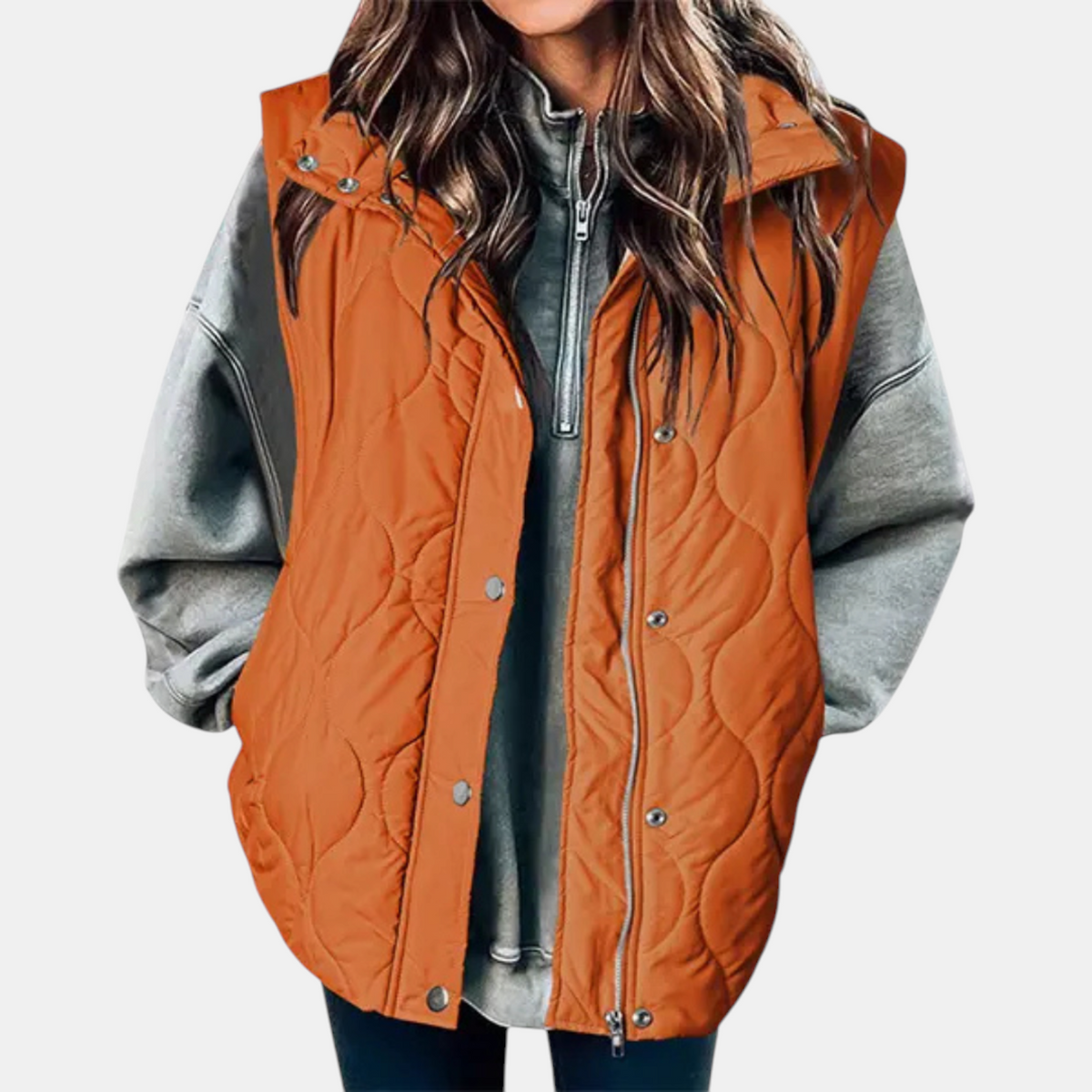 Hooded Quilted Puffer Vest